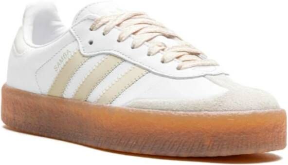 Adidas Beige Wit Gum Samba Stijl Sneakers White Dames