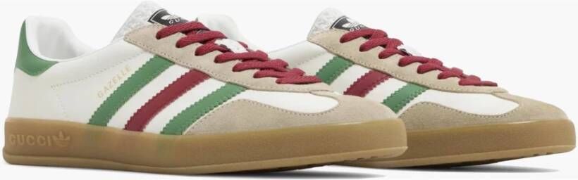 Adidas Beperkte Oplage Wit Groen Rood Gazelle Sneakers White Heren