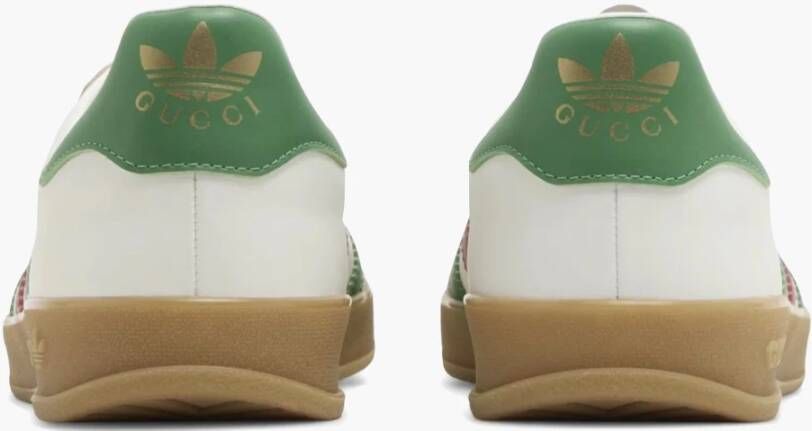 Adidas Beperkte Oplage Wit Groen Rood Gazelle Sneakers White Heren