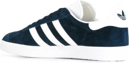 Adidas Blauwe Gazelle Sneakers Navy Wit Goud Blue Heren