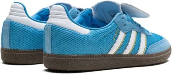 Adidas Blauwe Mesh Sneakers Blue Heren