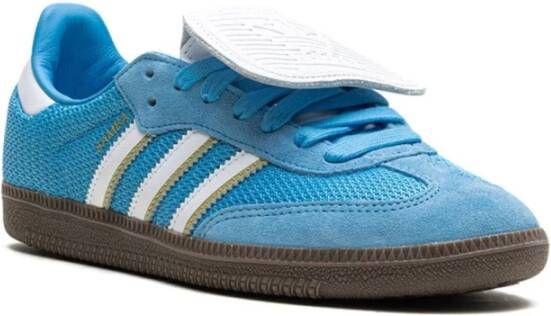 Adidas Blauwe Mesh Sneakers Blue Heren