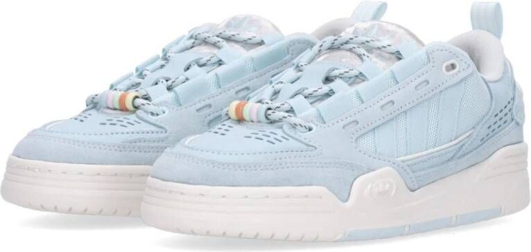 Adidas Blauwe Mesh Sneakers met Candy Chains Blue Dames