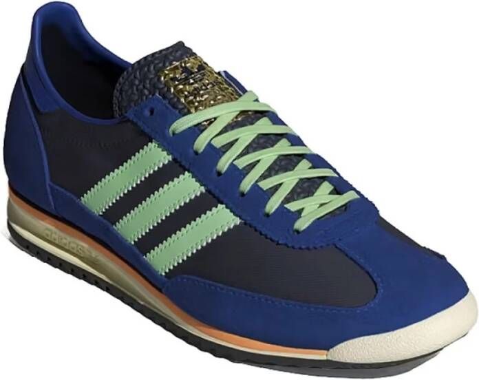 Adidas Blauwe Sneakers van Nylon en Suède Multicolor Heren