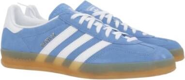 Adidas Blauwe Suède Lage Sneakers Blue Heren