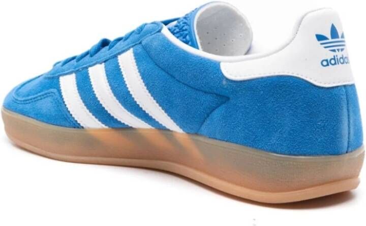 Adidas Blauwe Suède Lage Sneakers Blue Heren