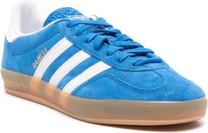 Adidas Blauwe Suède Lage Sneakers Blue Heren