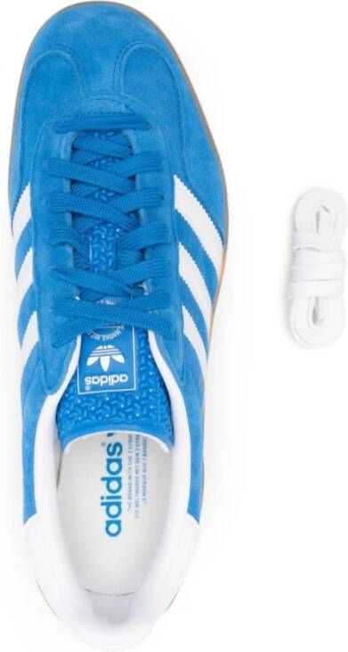 Adidas Blauwe Suède Lage Sneakers Blue Heren