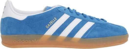 Adidas Blauwe Suède Lage Sneakers Blue Heren