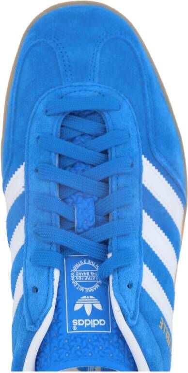 Adidas Blauwe Suède Lage Sneakers Blue Heren