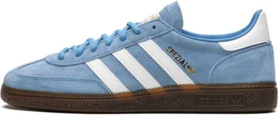 Adidas Blauwe Suède Lage Sneakers Blue Heren