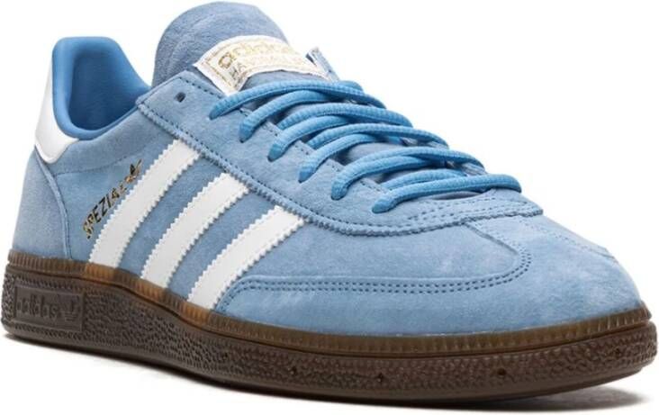 Adidas Blauwe Suède Lage Sneakers Blue Heren