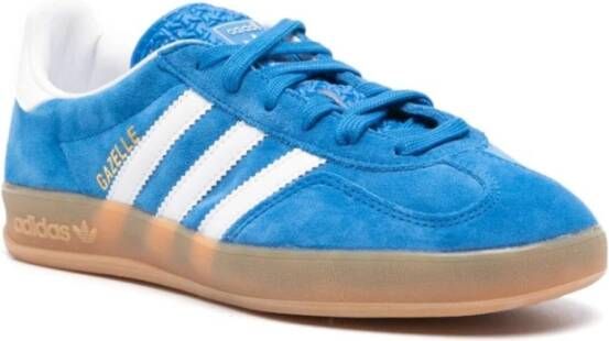 Adidas Blauwe Suède Panel Sneakers Blue Dames