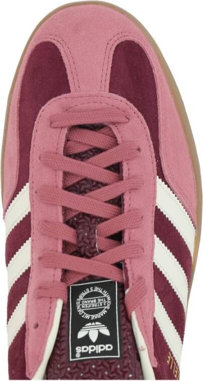 Adidas Bordeaux en Roze Suède Sneakers Red Heren