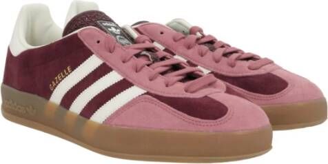 Adidas Bordeaux en Roze Suède Sneakers Red Heren