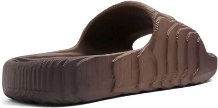 Adidas Bruin Schaduw Zwart Slide Sandalen Brown Dames