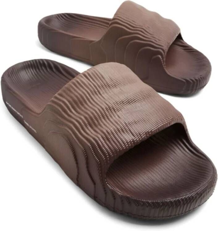 Adidas Bruin Schaduw Zwart Slide Sandalen Brown Dames