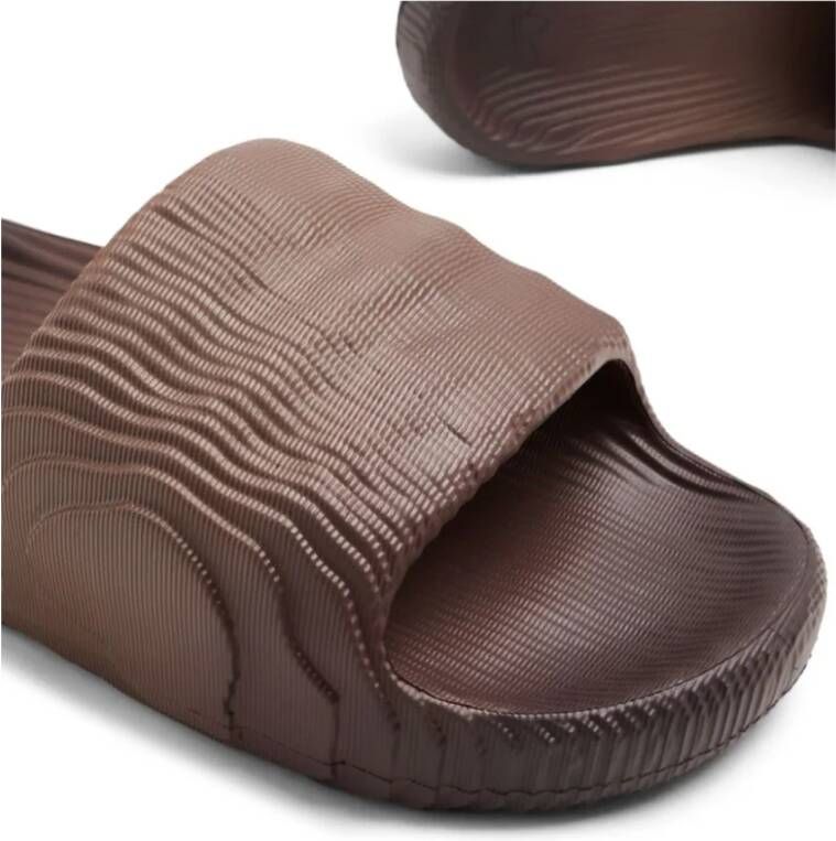 Adidas Bruin Schaduw Zwart Slide Sandalen Brown Dames