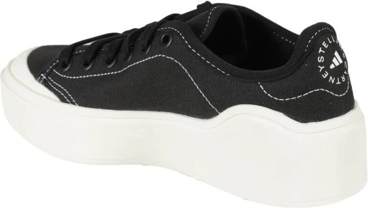 adidas by stella mccartney Court Cotton Sneakers Black Dames