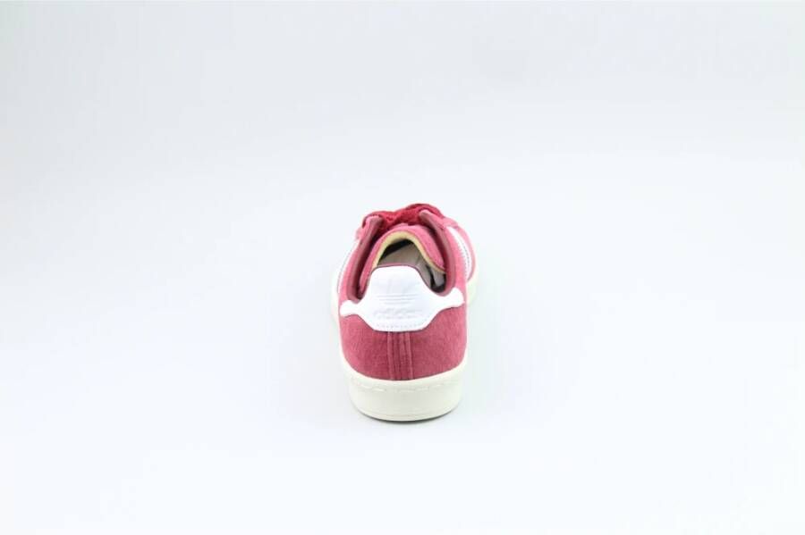 Adidas Campus 80s Burgundy White Sneakers Pink Dames