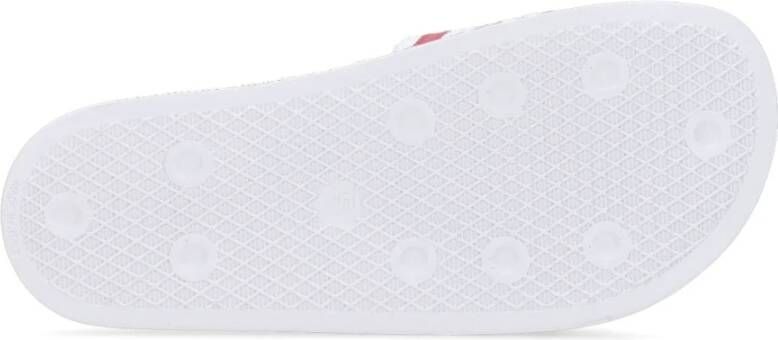 Adidas Cloud White Slippers met Scarlet Details White Dames