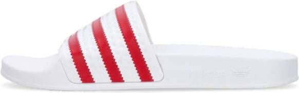 Adidas Cloud White Slippers met Scarlet Details White Dames