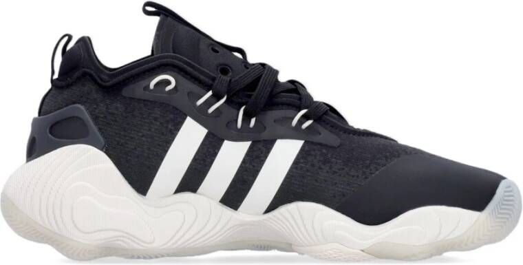 Adidas Core Black Basketbalschoen Vetersluiting Black Heren