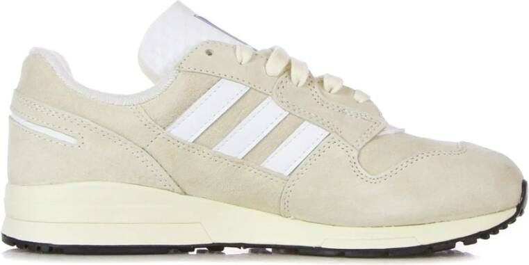 Adidas Crème Witte Lage Sneaker met 3 Strepen Beige Heren