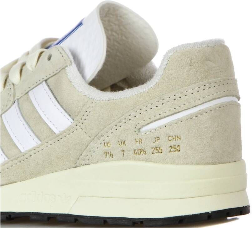 Adidas Crème Witte Lage Sneaker met 3 Strepen Beige Heren