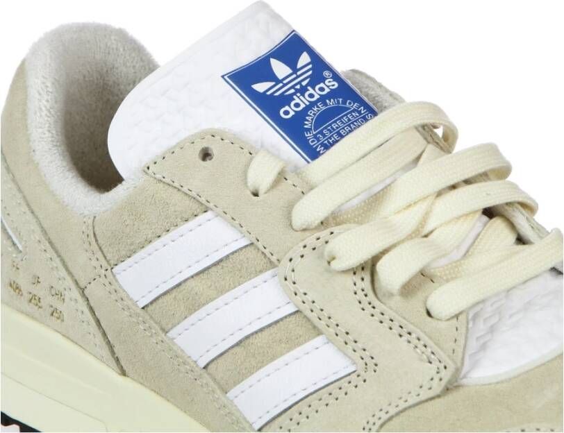 Adidas Crème Witte Lage Sneaker met 3 Strepen Beige Heren