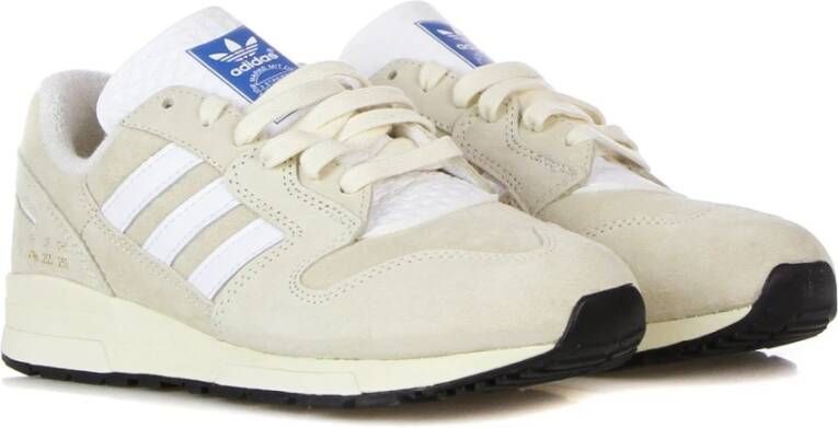 Adidas Crème Witte Lage Sneaker met 3 Strepen Beige Heren