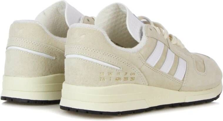 Adidas Crème Witte Lage Sneaker met 3 Strepen Beige Heren