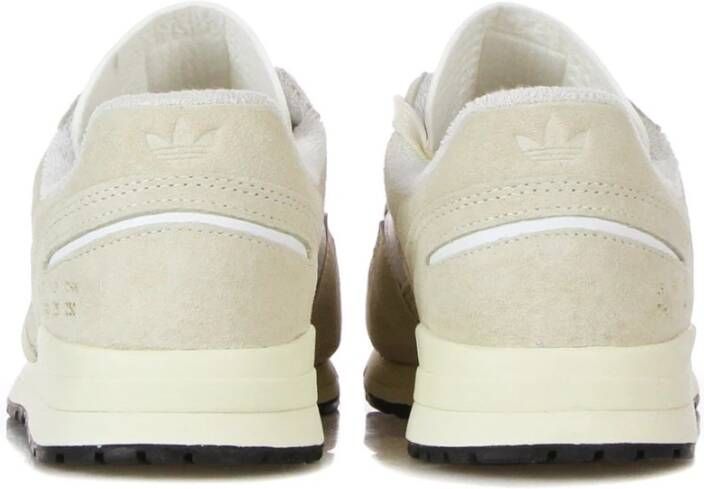 Adidas Crème Witte Lage Sneaker met 3 Strepen Beige Heren