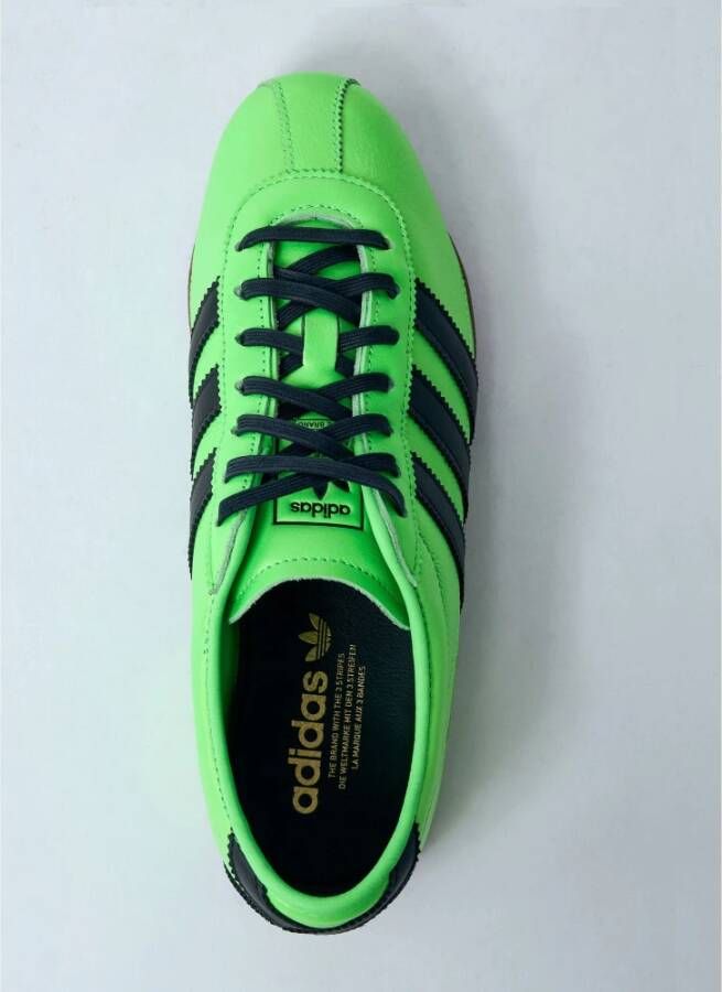 Adidas Decon Leren Sneakers met Logo Motief Green Heren