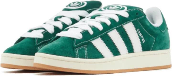 Adidas Donkergroene Cloud White Campus Sneakers Green Unisex