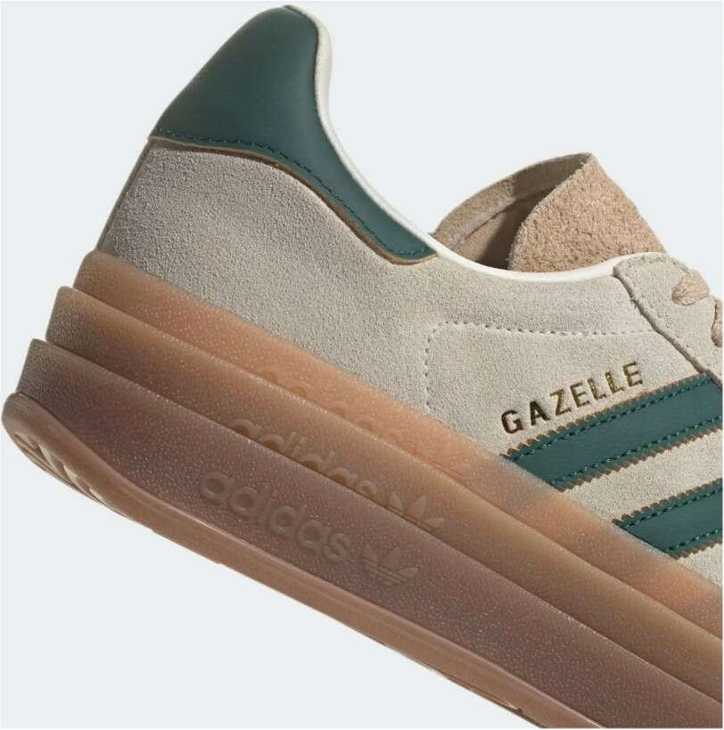 Adidas Gazelle Bold Cream Green Beige Sneakers Beige Heren