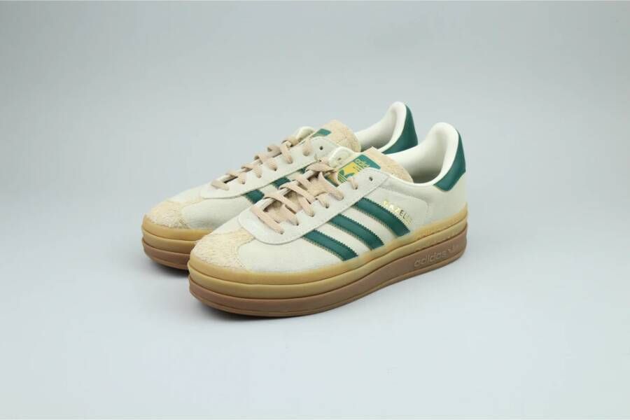 Adidas Gedurfd Crème Collegiate Groene Sneakers Beige Dames