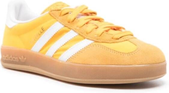 Adidas Gele Suède Sneakers met Witte Details Yellow Heren