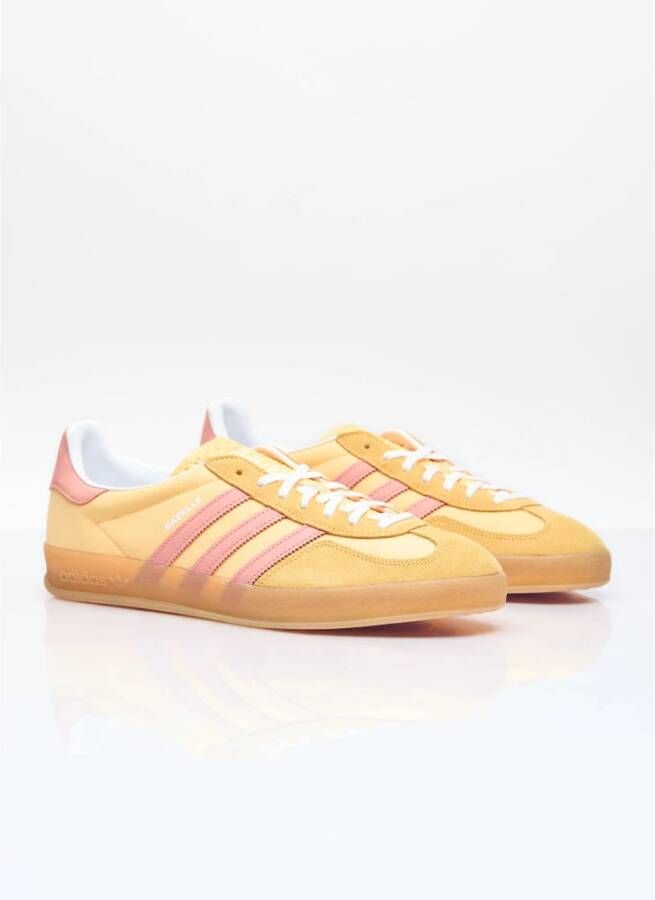 Adidas Gestructureerde Gazelle Indoor Sneakers Orange Heren