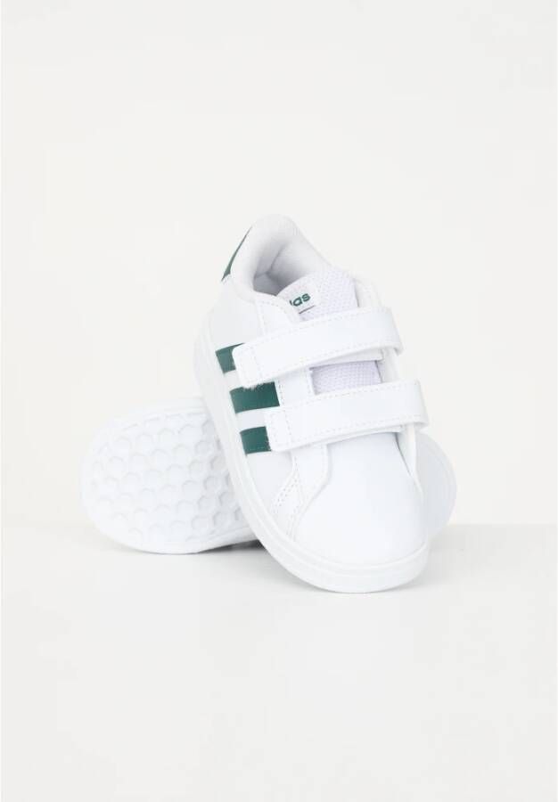 Adidas Grand Court Lifestyle Hook And Loop Sneakers Wit Unisex