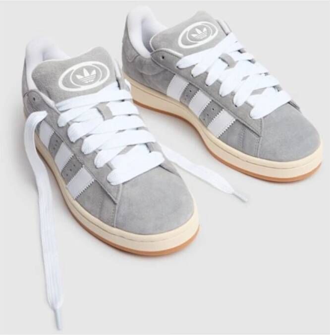 Adidas Grijze Campus Sneakers met 3-Stripes Detail Gray Heren