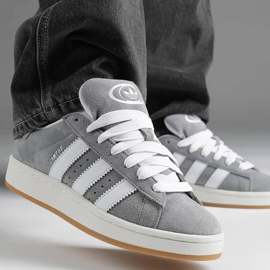 Adidas Grijze Suède Campus Sneakers Gray Heren