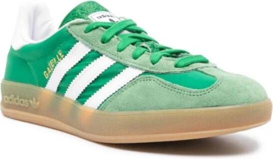 Adidas Groene Gazelle Indoor Leren Sneakers Green Dames