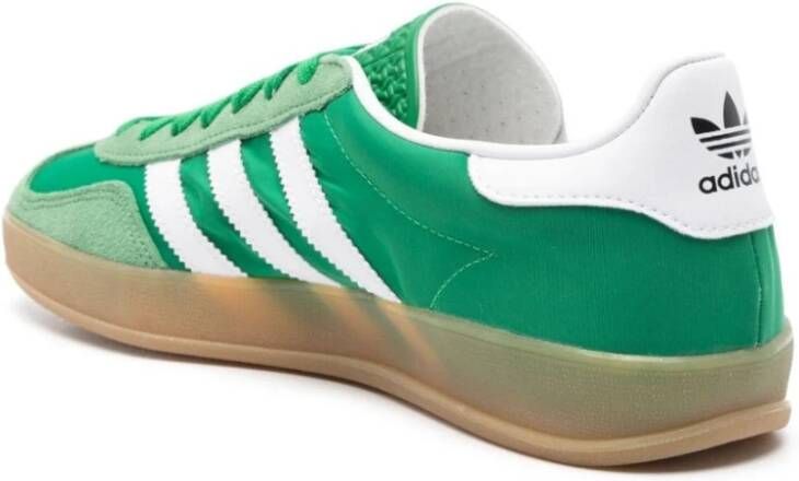 Adidas Groene nylon en suède sneakers Green Heren