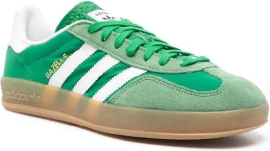 Adidas Groene nylon en suède sneakers Green Heren