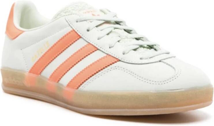 Adidas Indoor Gazelle Sneakers in Groen Zalm White Dames