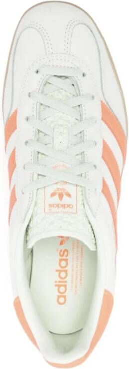 Adidas Indoor Gazelle Sneakers in Groen Zalm White Dames