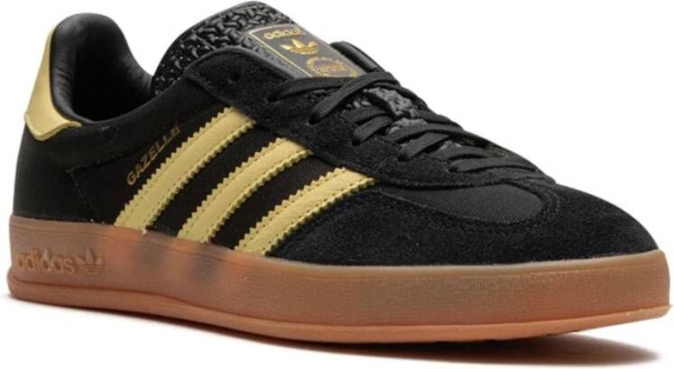 Adidas Indoor Gazelle Sneakers Zwart Geel Gum Black Heren