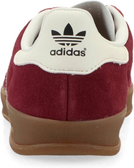 Adidas Indoor Maroon Sneakers Retro Stijl Red Heren