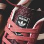 Adidas Indoor Maroon Sneakers Retro Stijl Red Heren - Thumbnail 8